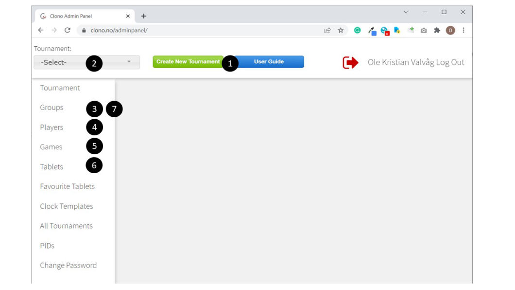 Admin Panel overview